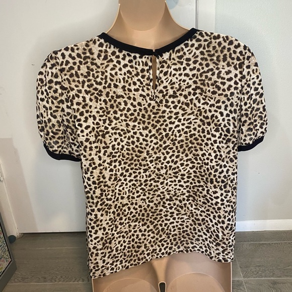 Leopard Torrid Ringer Tee_size 1 - Picture 4 of 5